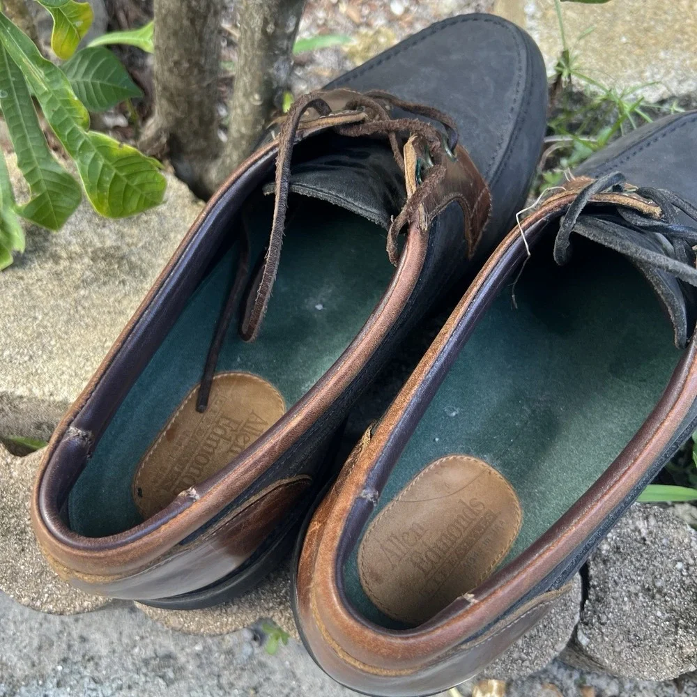 Allen Edmonds Leather Brown Vibram Soles Two Tone 10.5D 33259